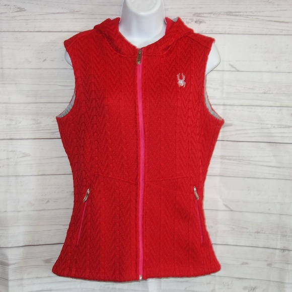 Spyder Core Sweater Vest Women M Red 